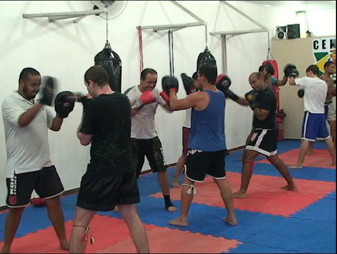 Assista a reportagem sobre os benefícios do muay thai O muay thai é um otimo esporte para ganhar condicionamento físico
Foto: Maycon Almeida