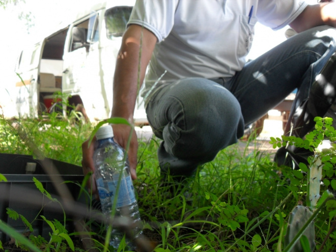 Começa mutirão para eliminar focos do mosquito da dengue e da leishmaniose Agentes realizam diariamente um trabalho de orientação. (Foto: Divulgação)