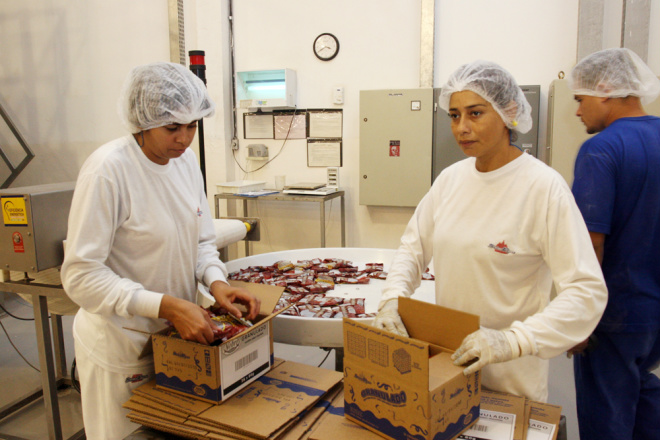 Mulheres já representam 25,5% do total de industriários do Estado Mulheres ocupam cada vez mais espaços nas indústrias. (Foto: Núcleo de Comunicação social/Fiems)