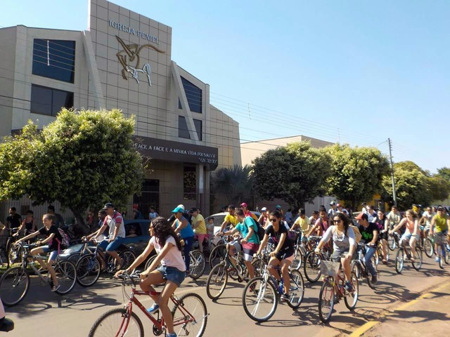 Encontro reuniu cerca de 400 ciclistas. (Foto: Arquivo/Pessoal)