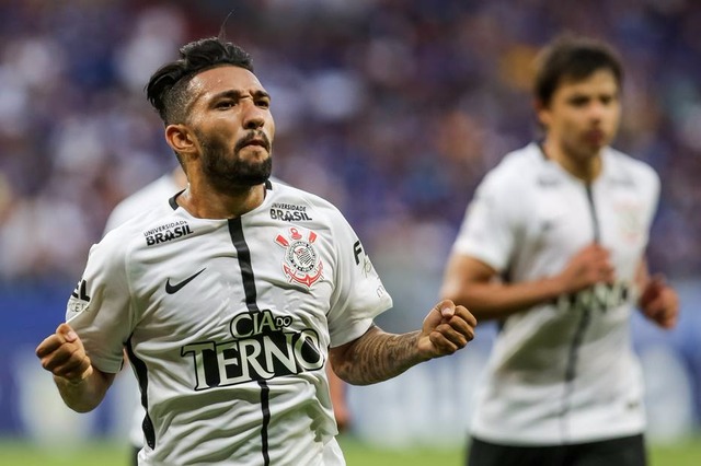 Clayson comemora gol de empate contra o Cruzeiro.( Foto: Rodrigo Gazzanel/Ag. Corinthians)
