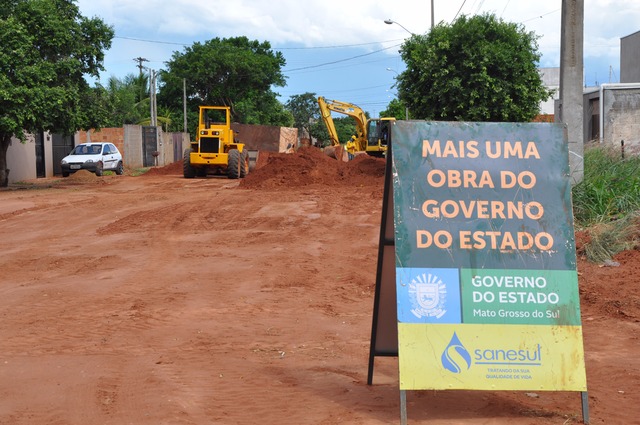 Empresa de Saneamento do Estado de Mato Grosso do Sul (Sanesul) está investindo mais de R$ 58 milhões em diversas obras de saneamentos (Foto/Assessoria)