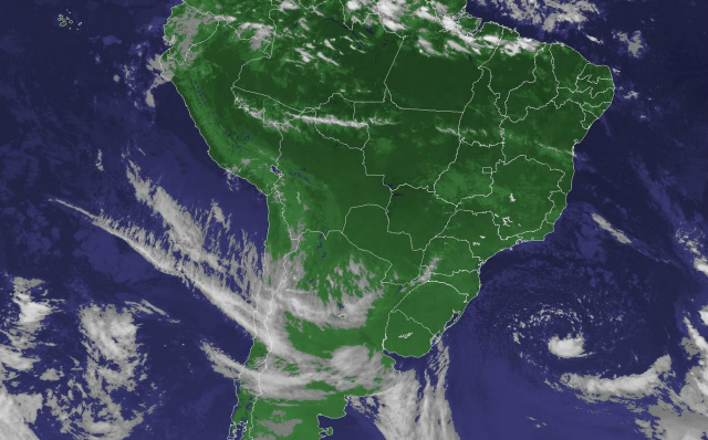 Chega o outono, a estação de temperaturas amenas Sol passará a iluminar sob a linha imaginária do Equadro. (Foto: reprodução/satélite)