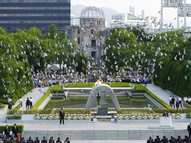 Parque Memorial da Paz em Hiroshima, em homenagem às vítimas da bomba atômica
Foto: Divulgação