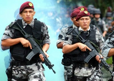 Força Nacional reforça policiamento na fronteira de Ponta Porã.