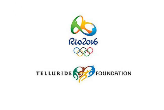 Na foto, as logos do Rio 2016 e da Telluride Foundation
Foto: Folha On-line