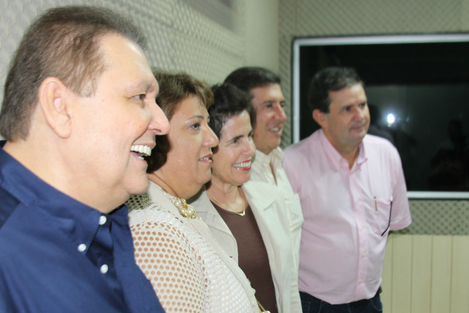 Cidade FM inaugura primeiro estúdio em HD do Estado A prefeita Márcia Moura e o deputado estadual Eduardo Rocha, prestigiaram o evento enaltecendo os investimentos feitos pelo Grupo SRC (Fotos: Ricardo Ojeda)