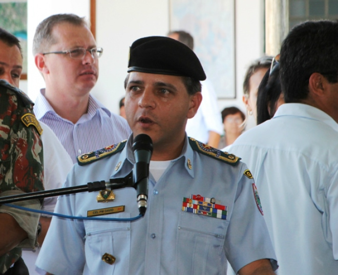 Comandante da PM anuncia reforço em Três Lagoas Coronel David volta a Três Lagoas no quinta para definir plano de segurança para a cidade. (Foto: Ricardo Ojeda).