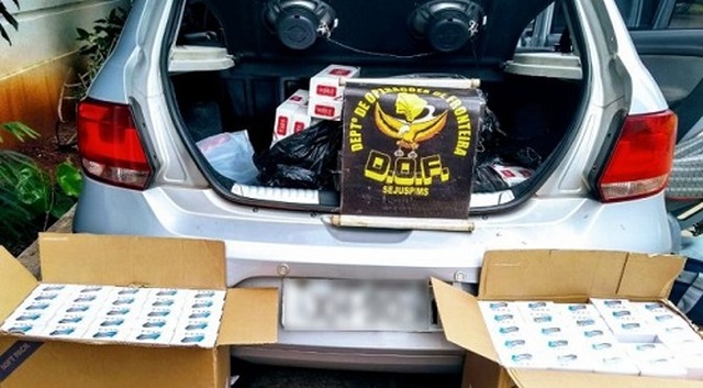 MS já é o segundo em volume de apreensões de cigarros neste ano Houve aumento de 39% nas apreensões do 1º semestre de 2018, com relação ao ano passado - Foto: Arquivo Correio do Estado