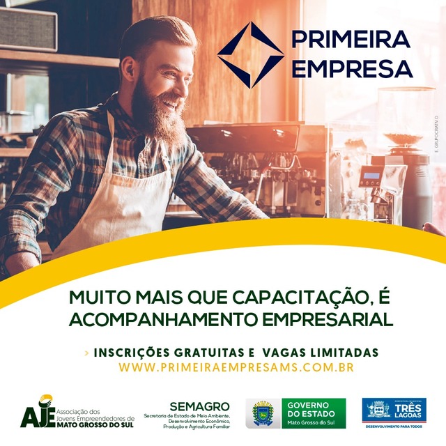 Programa “Primeira Empresa” será realizado na próxima semana em Três Lagoas