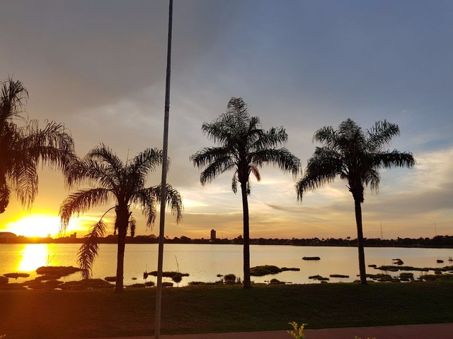 O dia amanheceu com algumas nuvens,porém o sol predominará (Foto/Ricardo Ojeda)