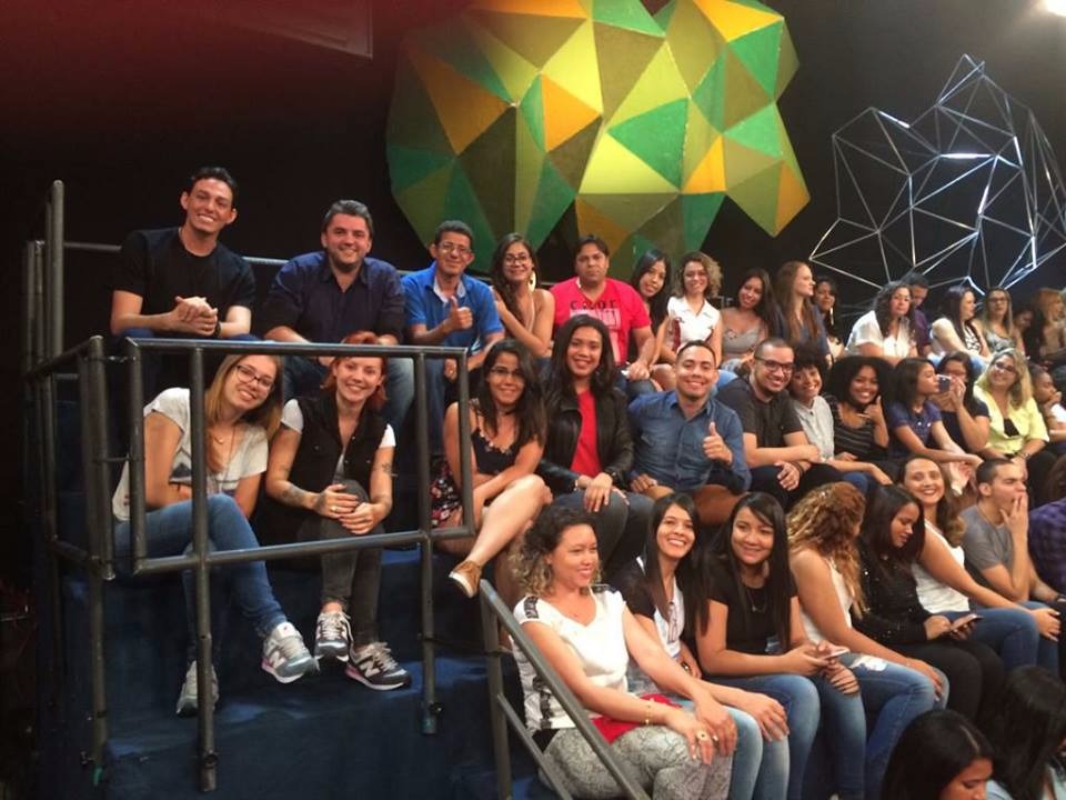 Jornalistas do Perfil News visitam Rede Globo, em São Paulo (Foto: Arquivo pessoal).