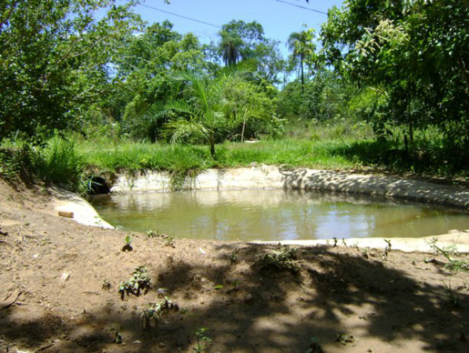 Construção de represa rende multa de R$ 20 mil a chacareiros Represa foi construida na cidade de Rochedo
Foto: Assessoria de Comunicação