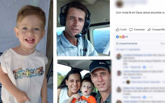Piloto Leandro Ferreira Pascoal, a mulher e o filho estavam na aeronave que desapareceu entre Juruena e Juara (Foto: Facebook/Reprodução)