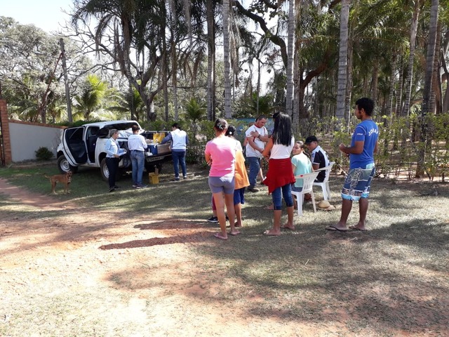 Equipes de Multivacinação na Zona Rural estão hoje (29) na Fazenda Periquitos Foto/Assessoria