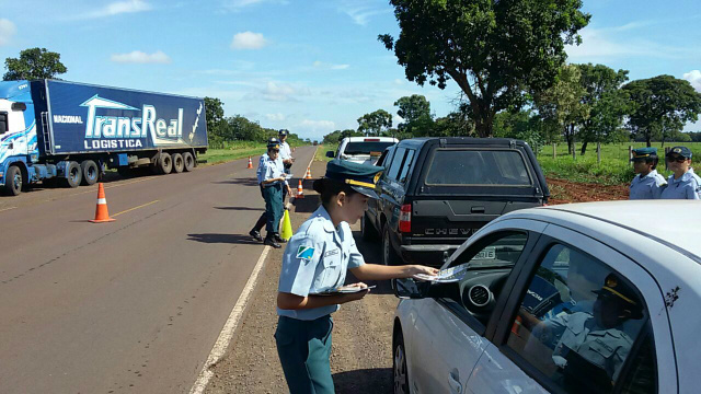 Polícia Militar Rodoviária intensifica fiscalizações em Operação Páscoa Segura As fiscalizações foram intensificadas em rodovias de todo o estado de MS desde essa quarta-feira (Foto: Assessoria)