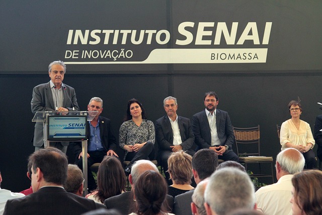 ISI Biomassa é inaugurado em Três Lagoas para atender empresas de todo o País Presidente da CNI, Robson Braga, falou sobre os R$ 2,5 bilhões investidos nos 25 Institutos Senai de Inovação (Foto/Assessoria)