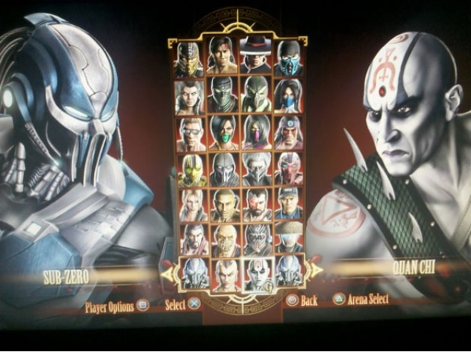 Suposta tela de seleção de personagens de 'Mortal Kombat' (Foto: Reprodução/NeoGaf)