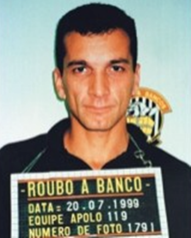 Marcola, quando foi preso por assalto a uma agência bancária, em 1999 (Foto: Sabiá News)