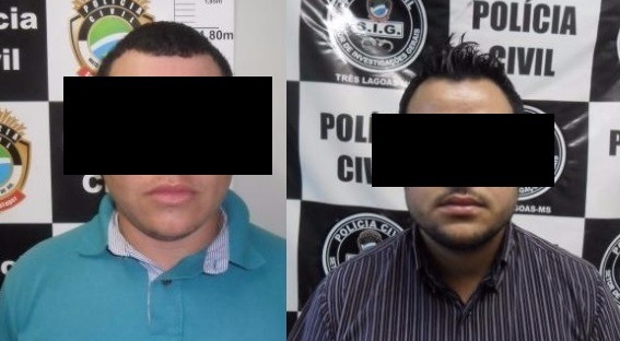Presa dupla que tentou matar jovem a pauladas em Três Lagoas Acusados foram ouvidos na delegacia e encaminhados à penitenciária. (Foto: DIVULGAÇÃO/POLÍCIA CIVIL).