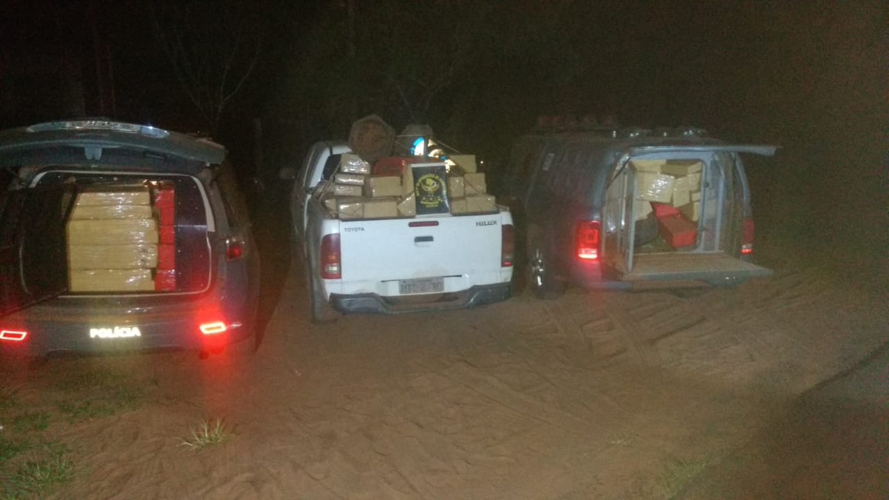 DOF apreende carga de duas toneladas de maconha em Paranhos Apreensão em Paranhos. Foto: Divulgação