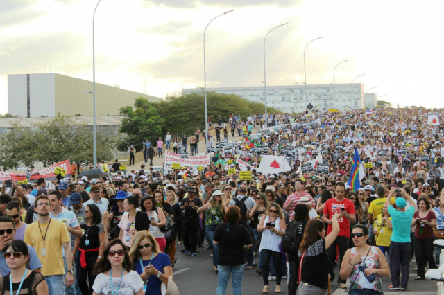 De Mato Grosso do Sul são mais de 50 servidores e dirigentes sindicais do Sindjufe/MS. (Foto: Assessoria)