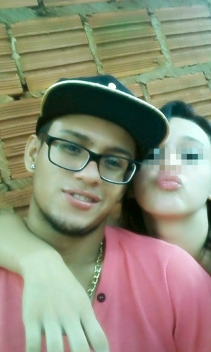 Wesley Sotto dos Santos e a ex-mulher, de 17 anos. (Fotos: Reprodução/ Rede Social). 