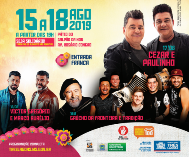 Festa do Folclore começa nesta quinta-feira; confira programação Cartaz de divulgação do evento. Reprodução