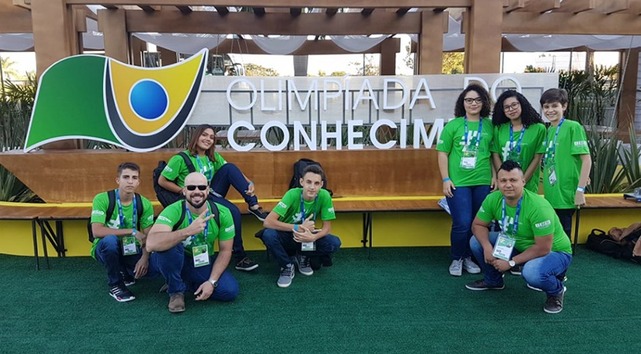 Alunos do Sesi de Três Lagoas e Aparecida do Taboado apresentam projetos na Olimpíada do Conhecimento Alunos representam Três Lagoas e Aparecida do Taboado na Olimpíada do Conhecimento, que acontece entre hoje e dia 8 de julho em Brasília. Foto: Divulgação.