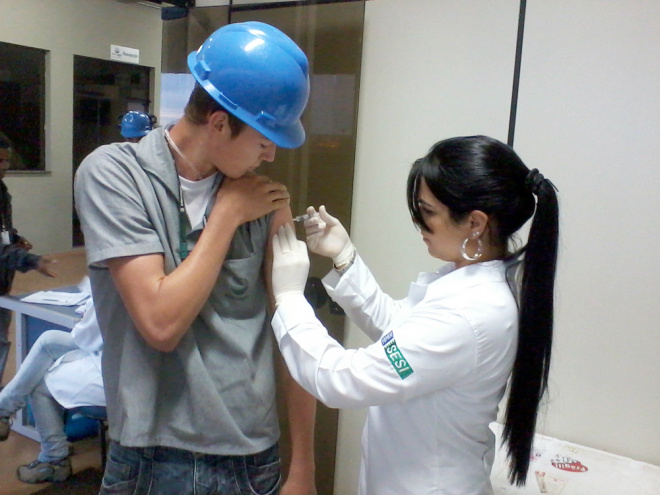 Sesi inicia na próxima semana vacinação de industriários contra a gripe A meta da vacinação é que seja imunizados 24 mil trabalhadores da indústrias (Foto: Assessoria de Comunicação)