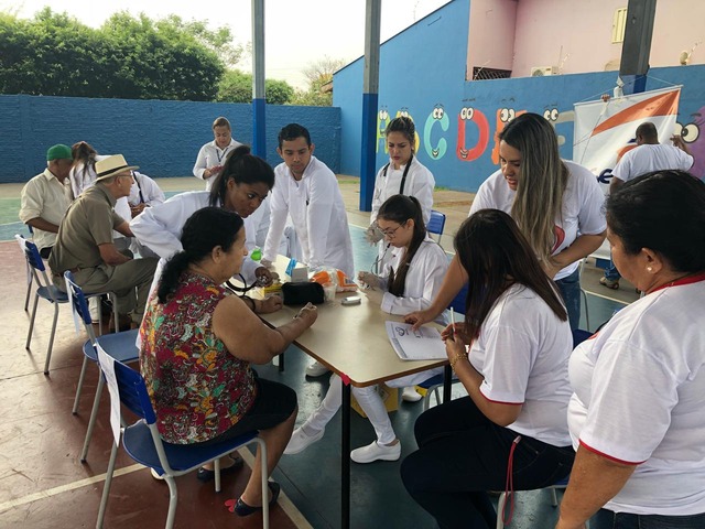 ESF Paranapungá promove ação de saúde para a comunidade na Escola do Bairro Foto: Divulgação