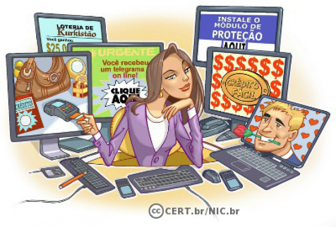 Cartilha de segurança dá dicas para evitar golpes na internet Golpistas vêm concentrando esforços na exploração de fragilidades dos usuários (Foto: Divulgação/Assecom)
