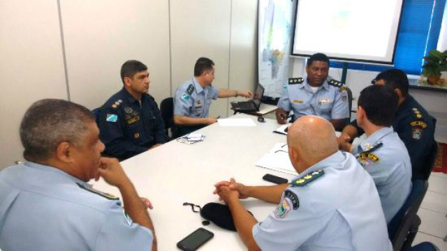Em reunião, coronel parabenizou os comandantes pelos bons serviços desenvolvidos, e discutidos ações de policiamento para a redução da criminalidade. (Foto: Reprodução)