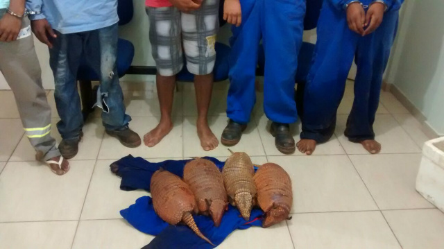 Durante fiscalização de rotina cinco são presos por caça predatória (Foto:Da Hora Bataguassu)