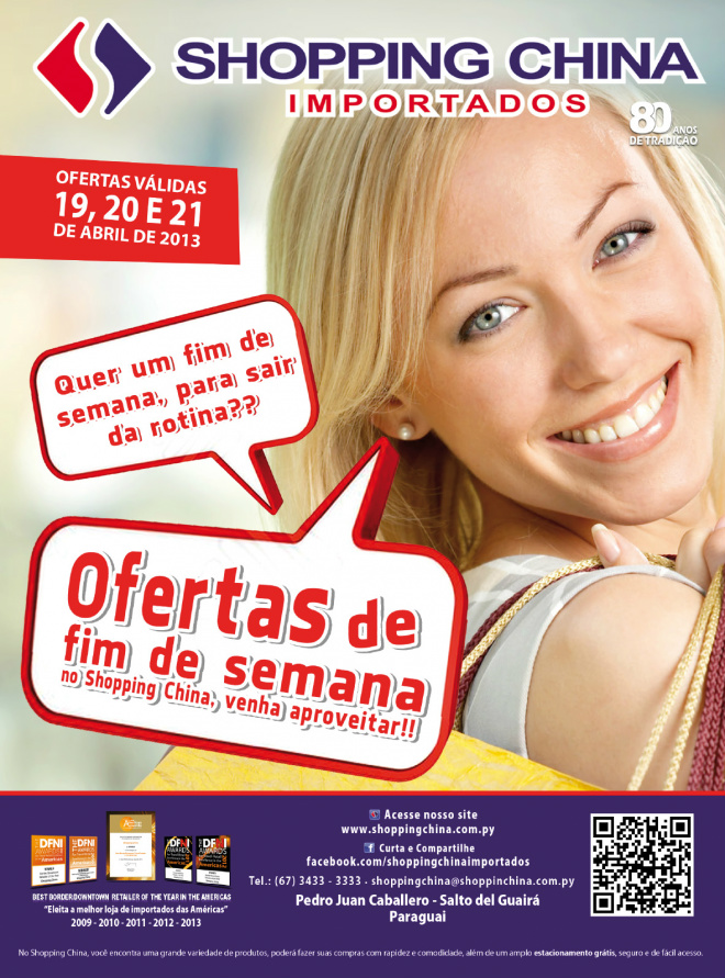 Shopping China, promoção “Ofertas de fim de semana” Shopping China, promoção “Ofertas de fim de semana”