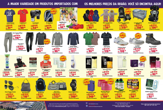 Shopping China, promoção “Ofertas de fim de semana”