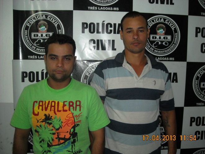 Quadrilha que vinha furtando fazendas é presa pela DIG Cléber Gonçalves e Paulo Cardozo foram soltos mediante ao pagamento de fiança (Foto: Divulgação/Assecom)