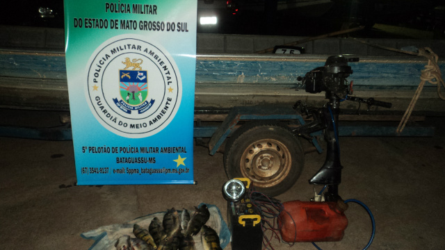 PMA prende pescador por pesca predatória com uso de arpão A PMA multou o pescador administrativamente em R$ 800,00. (Foto: Assessoria)