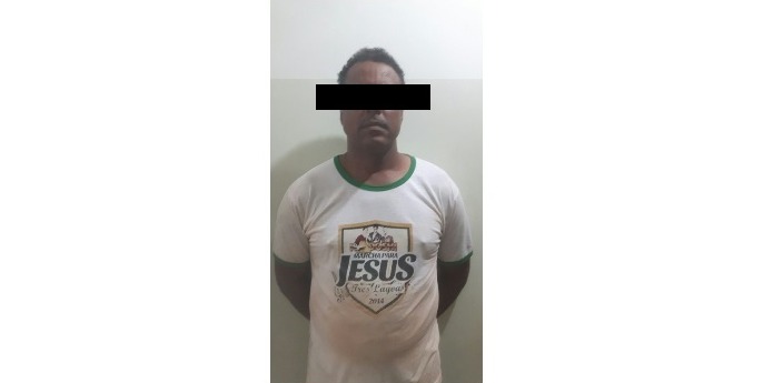 Condenado pelo estupro da ex-mulher, três-lagoense é preso na casa da atual (Foto: Divulgação/Polícia Civil).