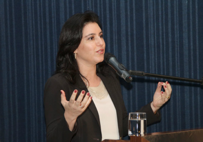 Simone Tebet assume secretaria de Governo nesta quinta-feira Vice-governadora Simone Tebet vai acumular duas funções e passa a responder também pela Secretaria de Estado de Governo (Foto: Arquivo Perfil News)