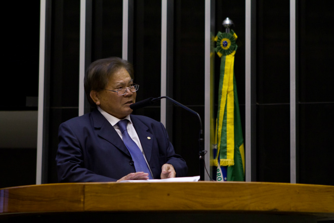 O parlamentar fez um breve relato de sua trajetória política como vereador no município de Três Lagoas e deputado estadual (Foto: Divulgação/Assecom)