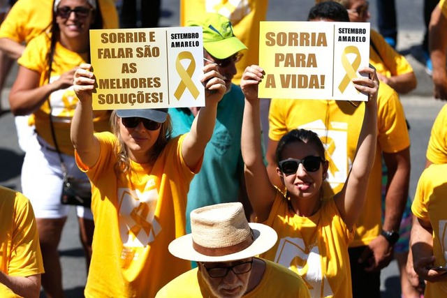 Ministério aproveitará Setembro Amarelo para abordar casos de suicídio Presente em quase todo o mundo, campanha busca chamar a atenção para a questão do suicídio - Arquivo/Agência Brasil