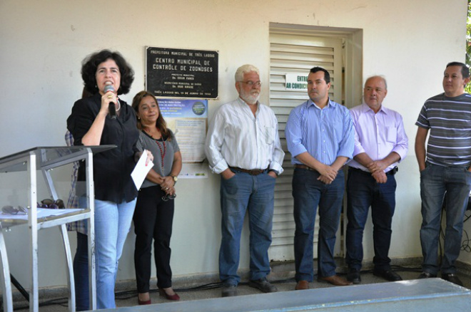 CCZ será ampliado com moderno laboratório e depósito de materiais O evento foi no próprio local, onde deverá ser executada esta nova obra da Administração Municipal de Três Lagoas (Foto: Divulgação/Assecom)