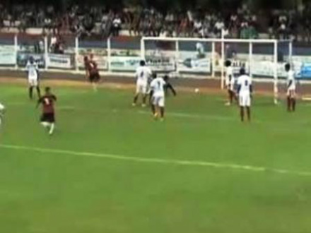 Águia Negra e Naviraiense fazem hoje a 1ª partida da final Gol do Aguia na vitória de 1 x 0 contra o Serc pela semifinal (Foto: Reprodução Globo.com)