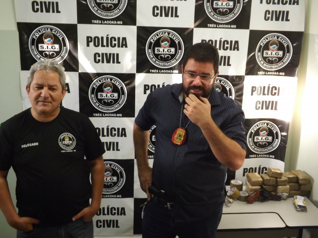 Delegados Ailton de Freitas e Thiago José Passos. (Foto: Lucas Gustavo).