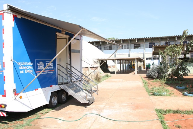 Trailer Odontológico permanece no JOMAP até quarta-feira e em seguida vai para a Escola Eufrosina Pinto Foto: Assessoria