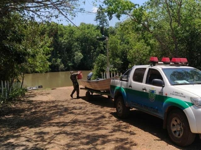 Operação Padroeira do Brasil começa nesta quarta nos rios de MS Três equipes da sede estarão itinerantes, fiscalizando todos os tipos de crimes e infrações ambientais, em contato com as equipes de rios. (Foto: PMA/Divulgação)
