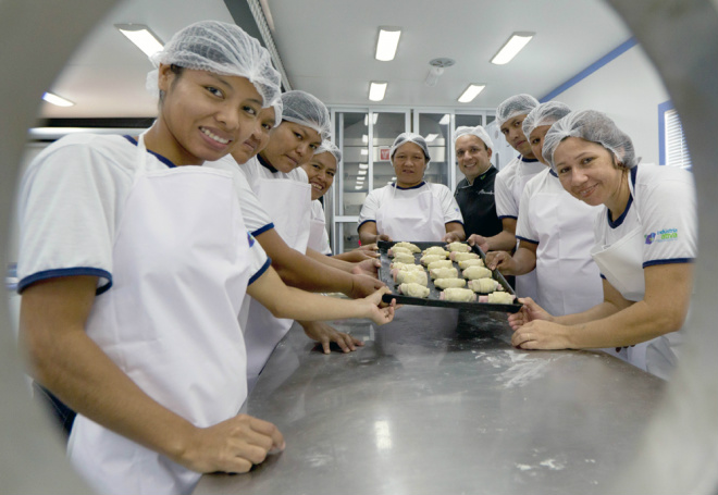 Trata-se da primeira turma de indígenas do Brasil a participar de cursos de capacitação profissional do Senai  (Foto: Divulgação/Assecom)