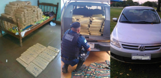PM de Campo Grande apreende droga em residência e recupera carro furtado O motorista que é jovem de 20 anos foi questionado sobre o veículo, e o mesmo informou que pegou o veículo emprestado de um conhecido, e que na residência desse conhecido haveria uma quantidade de drogas (Foto: Divulgação/PM MS)