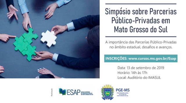 Prazo para inscrições em evento que discutirá sobre PPP no Estado termina quinta-feira Karla Tatiane – Procuradoria-Geral do Estado (PGE)